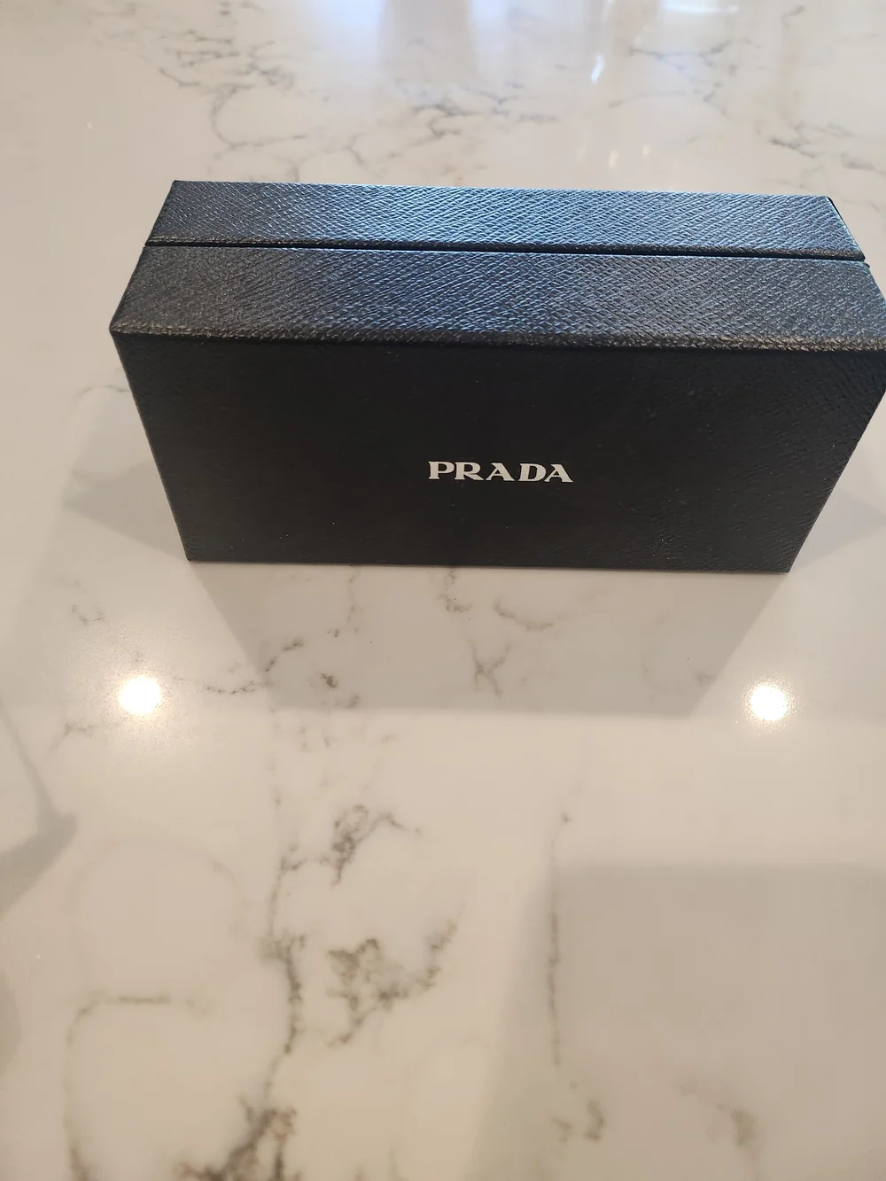 Prada Dark Tortoise w/ thin gold-toned metal temples Sunglasses w/Case & cloth